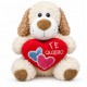  Cățeluș de pluș cu inimă „Te Quiero” – 30 cm