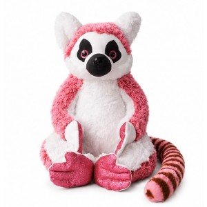 Jucărie de pluș Lemur, Roz, 35x20cm