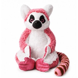 Jucărie de pluș Lemur, Roz, 35x20cm