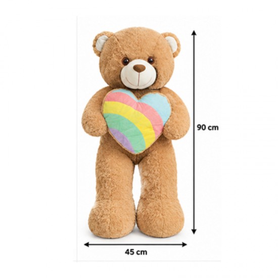 Ursuleț de pluș gigant, moale și adorabil,90 cm, Maro