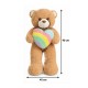 Ursuleț de pluș gigant, moale și adorabil,90 cm, Maro