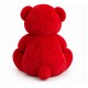 Ursuleț de Pluș Roșu cu Inimă „LOVE” – 65 cm